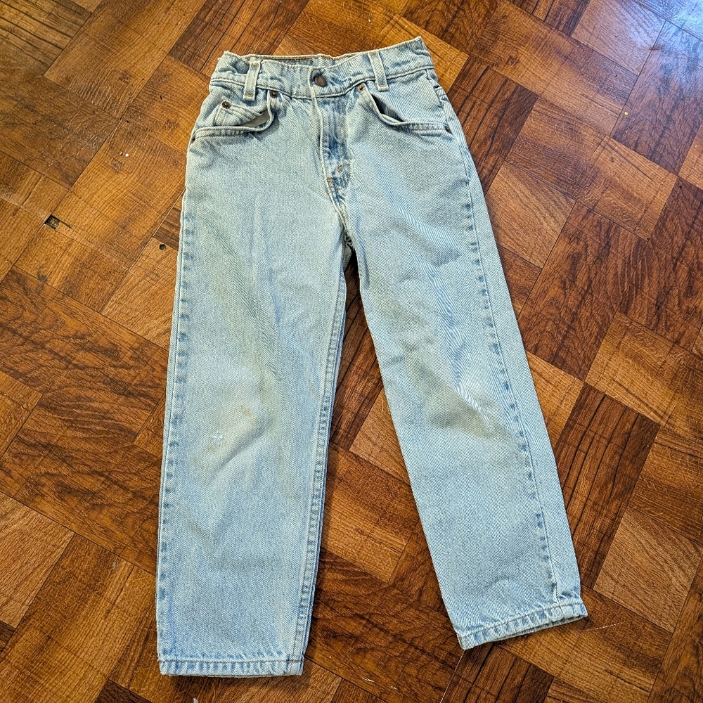 Vintage 90s 1998 Little Levi's Blue Jeans 550 Relaxed Fit 7 Regular Boys